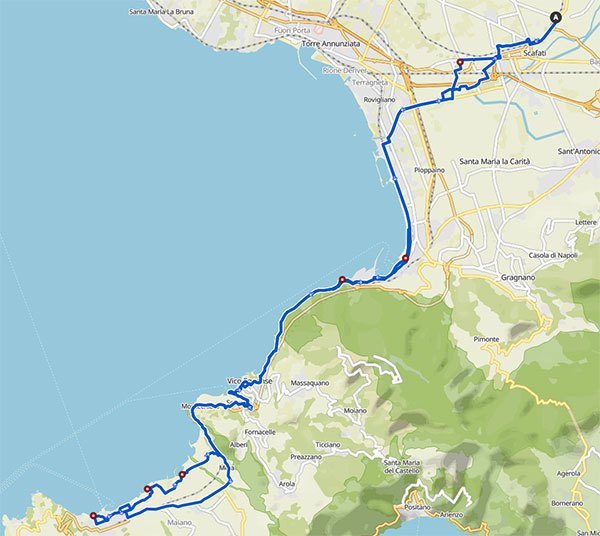 5 itinerari ciclistici in Campania da non perdere